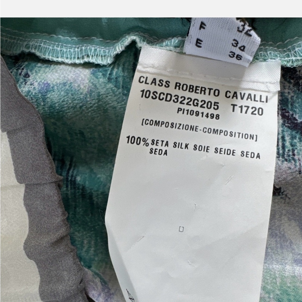 Roberto Cavalli Multicolor Asymmetrical Skirt - Picture 9 of 11
